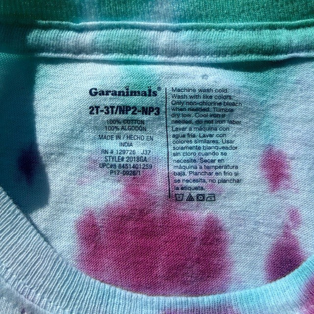 Hand-Dyed Toddler Tie Dye Shirt – Size 3T