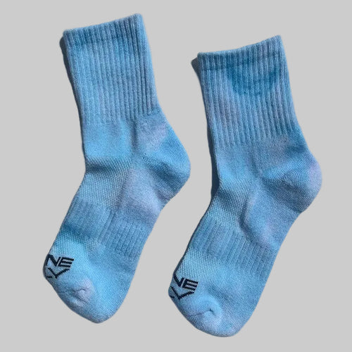 Blue Tie Dye Socks
