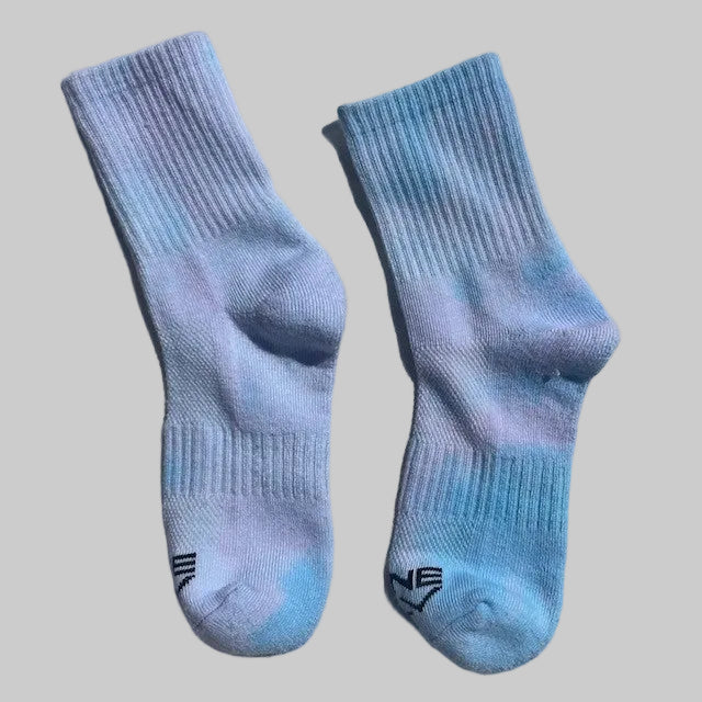 Blue Tie Dye Socks