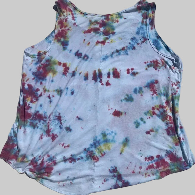 Tie Dyed Tank Top or Bathing Suit Cover