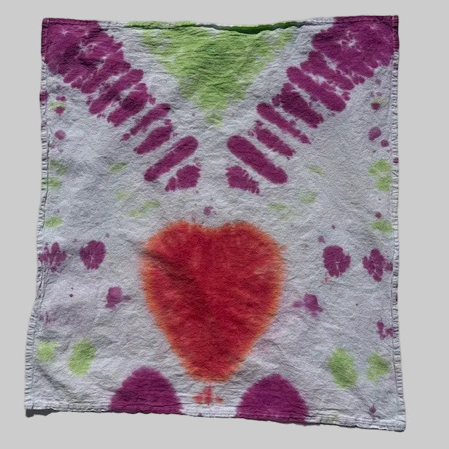 Heart Tie Dye Cotton Towel